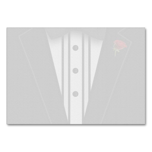 Zwarte Tuxedo met Bow-Stropdas Kaart (Achterkant)