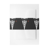 Zwarte Tuxedo met Bow-Stropdas Uitnodigingen Wikkel (Voorkant Voorbeeld)