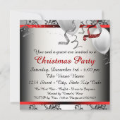 Zwarte Tuxedo rode jurk kerstfeest Kaart (Achterkant)