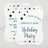 Zwarte Twinkles Kaart (Voorkant / Achterkant)