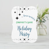 Zwarte Twinkles Kaart (Staand voorkant)