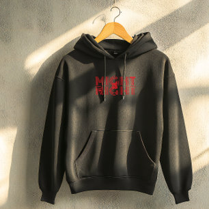 Zwarte typografie met inspirerende quote hoodie