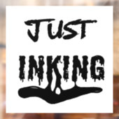 Zwarte typografie studio voor kunstenaars die net raamsticker (Vel 2)