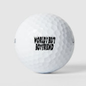 Zwarte typografie van een vriend golfballen (Voorkant)