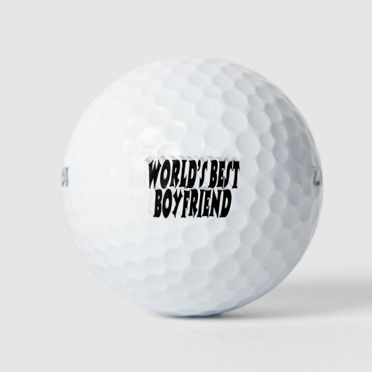 Zwarte typografie van een vriend golfballen (Voorkant)