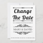 Zwarte typografie Verander de aankondiging van de (Voorkant)