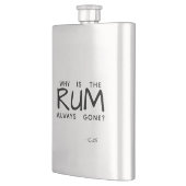 Zwarte Typografie Waarom is de Rum altijd weg? Flacon (Links)