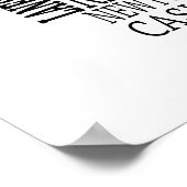 Zwarte Typografische Kaart van Co. Longford, Ierla Poster (Hoek)