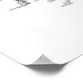 Zwarte Typografische Kaart van Munster, Ierland Poster (Hoek)