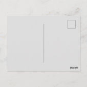 Zwarte Uil Gezicht Lichaam Briefkaart (Achterkant)