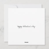 Zwarte Uil met rode harten Valentijn Feestdagenkaart (Achterkant)