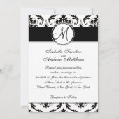 Zwarte  uitnodiging tot huwelijk (Achterkant)