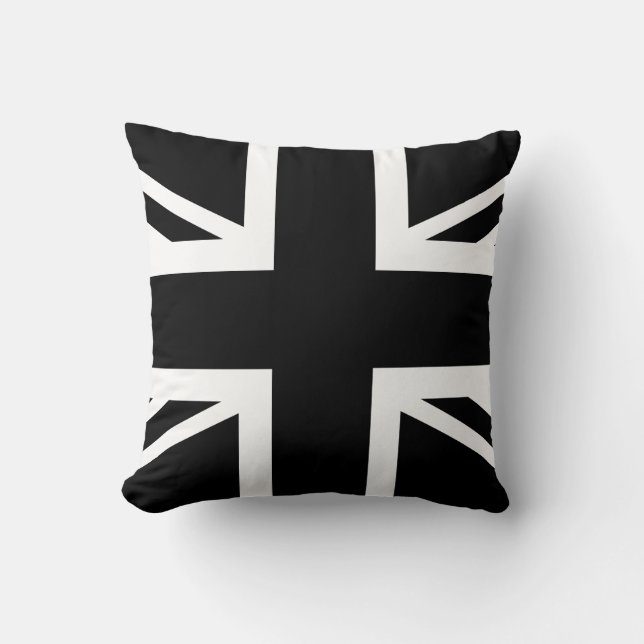 Zwarte-Unievlag Britse vlag Kussen (Voorkant)