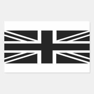 Zwarte-Unievlag Britse vlag (UK) Rechthoekige Sticker