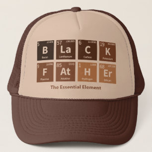 Zwarte Vader De Essentiële Element Melanin Pigmen Trucker Pet