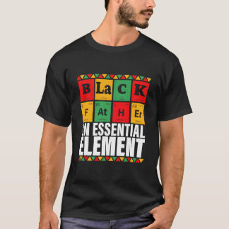 Zwarte Vader De Essentiële Elet Vaderdag T-shirt