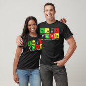 Zwarte Vader Element Vaderdag Trots Zwart T-shirt (Unisex)