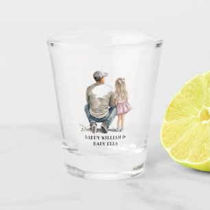 Zwarte vader en dochter Bond (10) Shot Glas