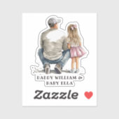 Zwarte vader en dochter Bond (10) Sticker (Vel)