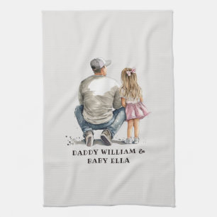 Zwarte vader en dochter Bond (10) Theedoek