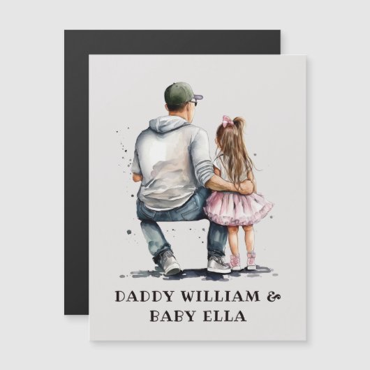 Zwarte vader en dochter Bond (12) (Voorkant / Achterkant)