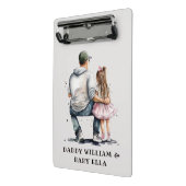 Zwarte vader en dochter Bond (12) Mini Klembord (Angled2)