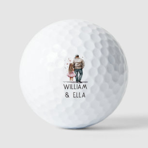 Zwarte vader en dochter Bond (13) Golfballen