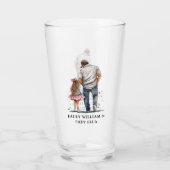 Zwarte vader en dochter Bond (14) Glas (Achterkant)