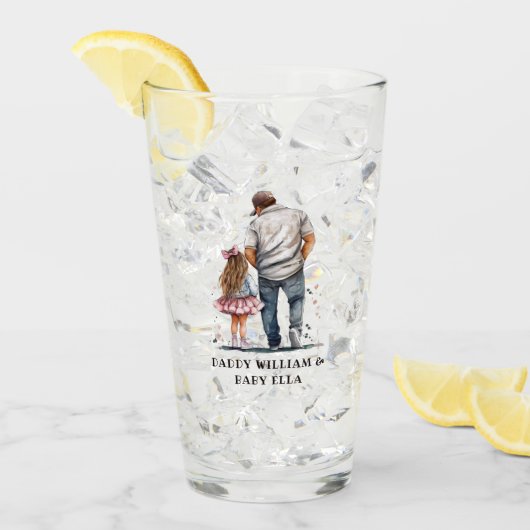 Zwarte vader en dochter Bond (14) Glas (Voorkant ijs)