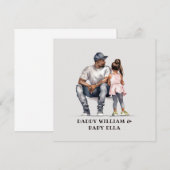 Zwarte vader en dochter Bond (3) (Voorkant / Achterkant)