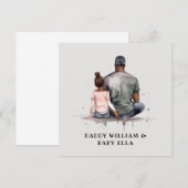 Zwarte vader en dochter Bond (4) (Voorkant / Achterkant)