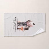 Zwarte vader en dochter Bond (5) Bad Handdoek (Handdoek)