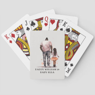 Zwarte vader en dochter Bond (5) Pokerkaarten