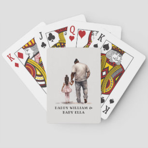 Zwarte vader en dochter Bond (6) Pokerkaarten