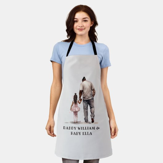 Zwarte vader en dochter Bond (6) Schort (Gedragen)