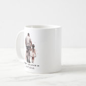 Zwarte vader en dochter Bond (8) Koffiemok (Voorkant links)