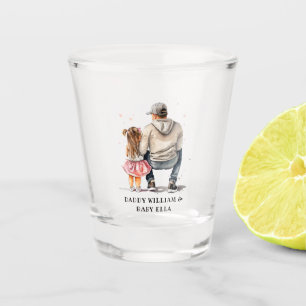 Zwarte vader en dochter Bond (9) Shot Glas