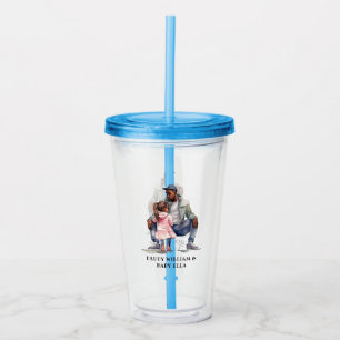 Zwarte vader en dochter Bond Acryl Drinkbeker