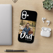 Zwarte Vader Gevestigde Script Foto Case-Mate iPhone Case