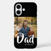 Zwarte Vader Gevestigde Script Foto Case-Mate iPhone Case (Achterkant)