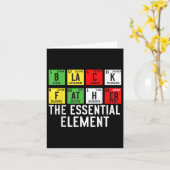Zwarte vader Het Essentiële Element Vaderdag Jun Kaart (Gele Bloem)