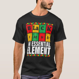 Zwarte Vader Het Essentiële Element Vader's Day D T-shirt
