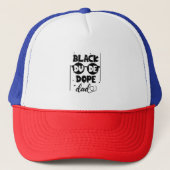 Zwarte vader is een dope vader (2) trucker pet (Voorkant)
