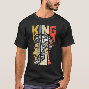 Zwarte Vader Koning Afrikaanse Amerikaanse Vader v T-shirt