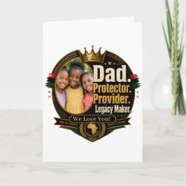 Zwarte Vader Legacy Design (Aanpasbaar) Kaart