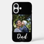 Zwarte Vader Opgerichte Script Foto Case-Mate  iPhone Case (Achterkant)