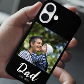 Zwarte Vader Opgerichte Script Foto Case-Mate iPhone Case