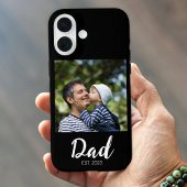 Zwarte Vader Opgerichte Script Foto Case-Mate  iPhone Case