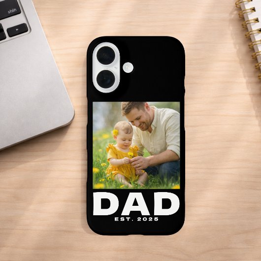 Zwarte Vader Stelde Moedige Foto Vast Case-Mate iPhone Case