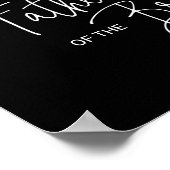 Zwarte vader van de Bride Memorial Chairman Weddin Poster (Hoek)